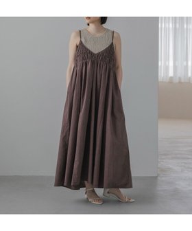 【アパートバイローリーズ/apart by lowrys】の【WEB限定】2WAYシャーリングキャミワンピース 大人の最旬トレンドファッション＆コーディネート founy(ファウニー) ファッション Fashion レディースファッション Fashion for Women ワンピース Dresses キャミソールワンピース Camisole Dresses おすすめ Recommended / Our Picks インナー Innerwear カットソー Cut and Sewn Top カーディガン Cardigan, Knitwear キャミソール Camisole, Spaghetti Strap Top キャミワンピース Cami Dress, Slip Dress シアー Sheer, See-Through シャーリング Shirring, Ruched ジャケット Jacket, Outerwear スクエア Square, Square Shape タンク Tank Top, Sleeveless Top ロング Long, Long-Length 切替 Switching, Contrast Panel 春 Spring 秋 Autumn |ID:prp329100004981797