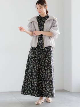 【テチチ/Te chichi】の【LIBERTY FABRICS】ウエストタックワンピース 大人の最旬トレンドファッション＆コーディネート founy(ファウニー) ファッション Fashion レディースファッション Fashion for Women ワンピース Dresses カーディガン Cardigan, Knitwear サンダル Sandals, Summer Shoes シューズ Shoes, Footwear ジャケット Jacket, Outerwear フラット Flat, Flat Shoes プリント Print, Printed Pattern 手描き Hand-Drawn, Illustrated |ID:prp329100004981811