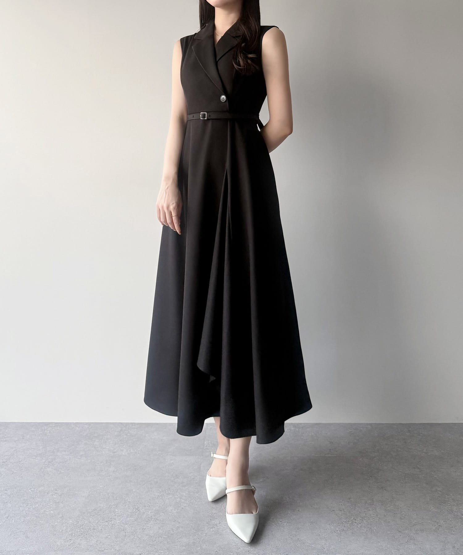 【ジュノア/JUNOAH】のmipiarl テーラーカラーラッフルワンピース 大人の最旬トレンドファッション＆コーディネート founy(ファウニー) 　ファッション　Fashion　レディースファッション　Fashion for Women　ワンピース　Dresses　 other-1|ID: prp329100004981815 ipo3291000000037324176