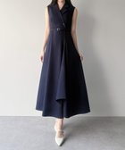 【ジュノア/JUNOAH】のmipiarl テーラーカラーラッフルワンピース 大人の最旬トレンドファッション＆コーディネート founy(ファウニー) ファッション Fashion レディースファッション Fashion for Women ワンピース Dresses thumbnail ネイビー|ID: prp329100004981815 ipo3291000000037324179