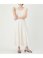 【リリーブラウン/Lily Brown】のフリンジジャガードシャーリングワンピース 大人の最旬トレンドファッション＆コーディネート founy(ファウニー) ファッション Fashion レディースファッション Fashion for Women ワンピース Dresses カットソー Cut and Sewn Top サテン Satin, Glossy Fabric シャーリング Shirring, Ruched スマート Smart, Elegant バランス Balance, Style Balance フィット Fit, Slim Fit フォーマル Formal, Dressy フリル Frill, Ruffle フリンジ Fringe, Tassel おすすめ Recommended / Our Picks エレガント 上品 Elegant thumbnail WHT[001]|ID: prp329100004981817 ipo3291000000037324185
