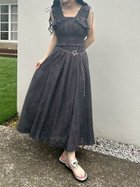 【リリーブラウン/Lily Brown】のフリンジジャガードシャーリングワンピース 大人の最旬トレンドファッション＆コーディネート founy(ファウニー) ファッション Fashion レディースファッション Fashion for Women ワンピース Dresses カットソー Cut and Sewn Top サテン Satin, Glossy Fabric シャーリング Shirring, Ruched スマート Smart, Elegant バランス Balance, Style Balance フィット Fit, Slim Fit フォーマル Formal, Dressy フリル Frill, Ruffle フリンジ Fringe, Tassel おすすめ Recommended / Our Picks エレガント 上品 Elegant thumbnail CGRY[007]|ID: prp329100004981817 ipo3291000000037324186