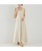 【ルージュヴィフラクレ/Rouge vif la cle】のリニーライトメッシュワンピース 大人の最旬トレンドファッション＆コーディネート founy(ファウニー) ファッション Fashion レディースファッション Fashion for Women ワンピース Dresses カーディガン Cardigan, Knitwear ギャザー Gathered, Ruffled シンプル Simple, Minimal ジャケット Jacket, Outerwear フロント Front, Front Design メッシュ Mesh, Net Fabric リネン Linen, Linen Fabric リボン Ribbon, Bow 夏 Summer エレガント 上品 Elegant ビジネス 仕事 通勤 Business / Work / Commuting thumbnail ベージュ|ID: prp329100004981822 ipo3291000000037324204
