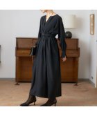 【ルージュヴィフラクレ/Rouge vif la cle】のMANTECOウエストマークワンピース 大人の最旬トレンドファッション＆コーディネート founy(ファウニー) ファッション Fashion レディースファッション Fashion for Women ワンピース Dresses おすすめ Recommended / Our Picks イタリア Italy シンプル Simple, Minimal ジャケット Jacket, Outerwear トレンド Trend, Trending Now レギンス Leggings, Stretch Pants ロング Long, Long-Length 冬 Winter / This Winter 秋 Autumn A/W・秋冬 Autumn/Winter thumbnail ブラック|ID: prp329100004981832 ipo3291000000037324239