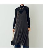 【ルージュヴィフラクレ/Rouge vif la cle】のシアーラメチュールキャミワンピース 大人の最旬トレンドファッション＆コーディネート founy(ファウニー) ファッション Fashion レディースファッション Fashion for Women ワンピース Dresses キャミソールワンピース Camisole Dresses アクセサリー Fashion Accessories エアリー Airy Texture カーディガン Cardigan, Knitwear キャミソール Camisole, Spaghetti Strap Top シアー Sheer, See-Through ジャケット Jacket, Outerwear タートルネック Turtleneck, High Neck チュール Tulip, Tulip Motif フェミニン Feminine, Girly A/W・秋冬 Autumn/Winter thumbnail ブラウン|ID: prp329100004981841 ipo3291000000037324273