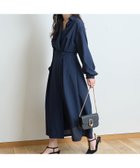 【ルージュヴィフラクレ/Rouge vif la cle】のカシュクールワンピース 大人の最旬トレンドファッション＆コーディネート founy(ファウニー) ファッション Fashion レディースファッション Fashion for Women ワンピース Dresses シンプル Simple, Minimal リラックス Relax, Relaxed Fit thumbnail ネイビー|ID: prp329100004981845 ipo3291000000037324284