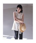 【カリテ/qualite】のカットドビーチュニックブラウス 大人の最旬トレンドファッション＆コーディネート founy(ファウニー) ファッション Fashion レディースファッション Fashion for Women トップス・カットソー Cut & Sew Tops シャツ・ブラウス・オフィスカジュアル Elegant Blouses & Button-Ups インナー Innerwear シンプル Simple, Minimal エレガント 上品 Elegant thumbnail ベージュ|ID: prp329100004981858 ipo3291000000037324324