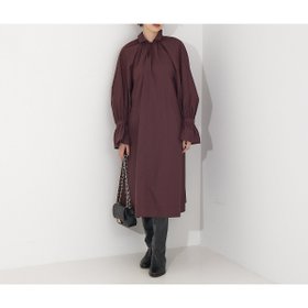 【ルージュヴィフラクレ/Rouge vif la cle】の2WAY襟タックワンピース 大人の最旬トレンドファッション＆コーディネート founy(ファウニー) ファッション Fashion レディースファッション Fashion for Women ワンピース Dresses おすすめ Recommended / Our Picks ウォーム Warm Fabric カフス Cuff Design ギャザー Gathered, Ruffled クラシカル Classical, Vintage-Inspired コンパクト Compact, Small Size スキッパー Skipper, Open Collar タイプライター Typewriter Fabric, Crisp Cotton タートルネック Turtleneck, High Neck トレンド Trend, Trending Now バランス Balance, Style Balance フレア Flare, Flared ロング Long, Long-Length エレガント 上品 Elegant 冬 Winter / This Winter 軽量 Lightweight, Ultra Light |ID:prp329100004981868