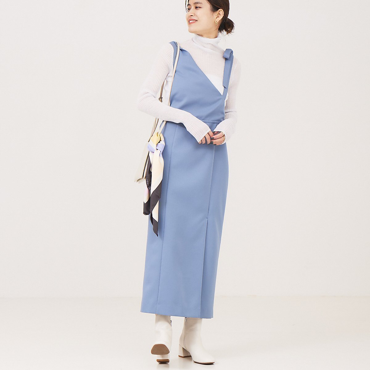 【ルージュヴィフラクレ/Rouge vif la cle】のジャンバースカートワンピース 大人の最旬トレンドファッション＆コーディネート founy(ファウニー) 　ファッション　Fashion　レディースファッション　Fashion for Women　スカート　Skirts　おすすめ　Recommended / Our Picks　トレンド　Trend, Trending Now　フィット　Fit, Slim Fit　ベーシック　Basic, Essential　リボン　Ribbon, Bow　 other-1|ID: prp329100004981875 ipo3291000000037324372