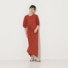 【ノミネ/NOMINE】の【前後着用可】2WAYドロストカットワンピース 大人の最旬トレンドファッション＆コーディネート founy(ファウニー) ファッション Fashion レディースファッション Fashion for Women ワンピース Dresses おすすめ Recommended / Our Picks カットソー Cut and Sewn Top ギャザー Gathered, Ruffled サンダル Sandals, Summer Shoes スニーカー Sneakers, Trainers スピンドル Spindle, Drawcord thumbnail ダークオレンジ|ID: prp329100004981879 ipo3291000000037324387