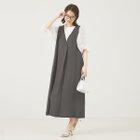 【アバハウスマヴィ/abahouse mavie】の【大人のいちまんワンピ】2WAYジャンパースカート 大人の最旬トレンドファッション＆コーディネート founy(ファウニー) ファッション Fashion レディースファッション Fashion for Women スカート Skirts ツイル Twist, Twisted Detail エレガント 上品 Elegant 定番 Standard, Basic Item thumbnail チャコールグレー|ID: prp329100004981886 ipo3291000000037324412