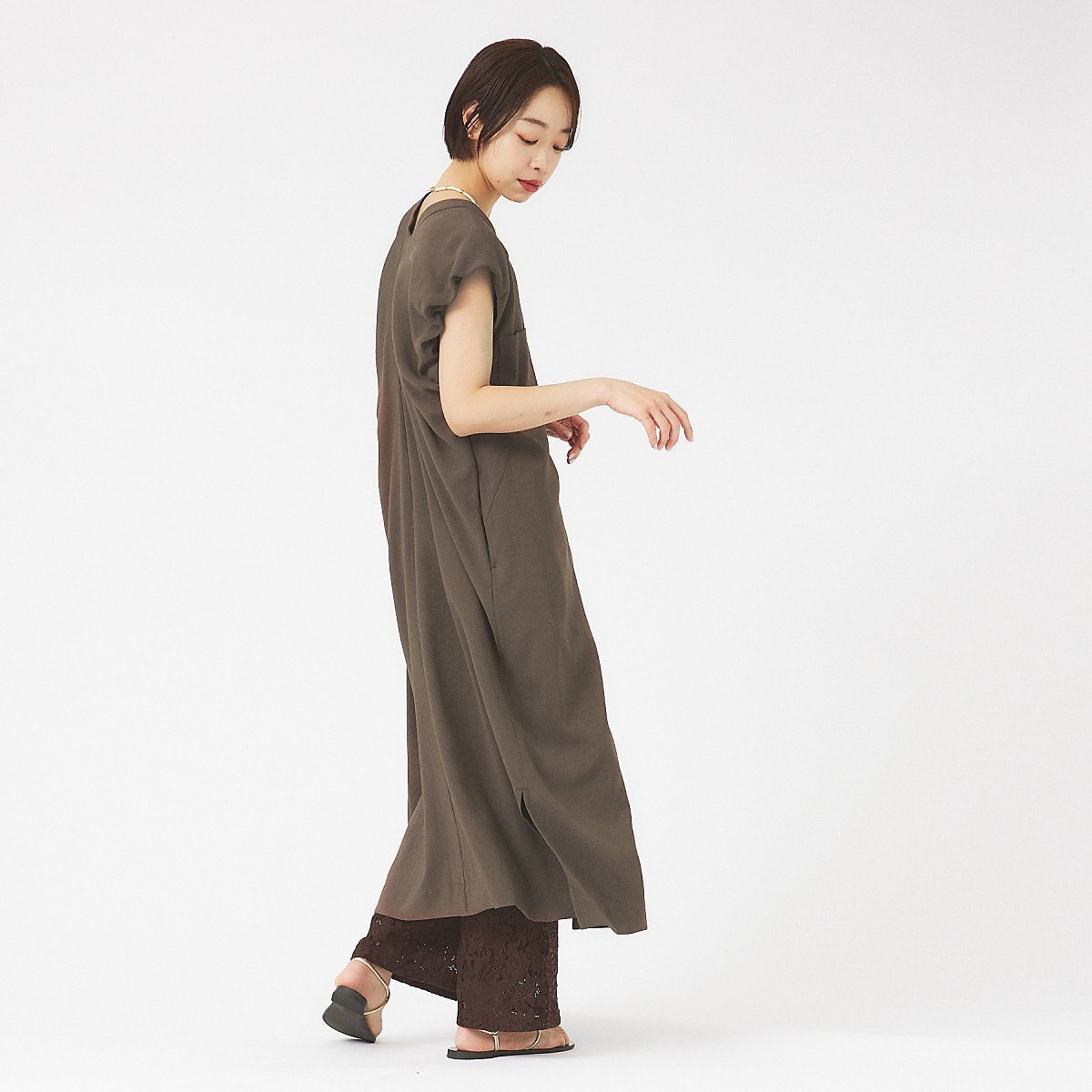 【カリテ/qualite】のバルーンスリーブワンピース 大人の最旬トレンドファッション＆コーディネート founy(ファウニー) 　ファッション　Fashion　レディースファッション　Fashion for Women　ワンピース　Dresses　ギャザー　Gathered, Ruffled　シンプル　Simple, Minimal　スリーブ　Sleeve, Long Sleeve / Short Sleeve　バルーン　Balloon, Balloon Silhouette　ポケット　Pocket, Pocket Detail　ワイド　Wide, Wide Fit　エレガント 上品　Elegant　羽織　Haori, Light Jacket　 other-1|ID: prp329100004981887 ipo3291000000037324413