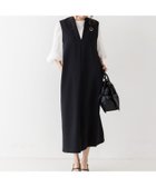 【アバハウスマヴィ/abahouse mavie】の【大人のいちまんワンピ】ダブルクロスジャンパーワンピ 大人の最旬トレンドファッション＆コーディネート founy(ファウニー) ファッション Fashion レディースファッション Fashion for Women ワンピース Dresses サテン Satin, Glossy Fabric シンプル Simple, Minimal ストレッチ Stretch, Stretchy Fabric スニーカー Sneakers, Trainers ダブル Double, Double-Breasted 定番 Standard, Basic Item 人気 Popular, Best Seller 冬 Winter / This Winter おすすめ Recommended / Our Picks thumbnail ブラック|ID: prp329100004981898 ipo3291000000037324453