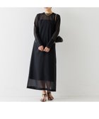 【ルージュヴィフラクレ/Rouge vif la cle】のオーガンジーレイヤードキャミワンピース 大人の最旬トレンドファッション＆コーディネート founy(ファウニー) ファッション Fashion レディースファッション Fashion for Women ワンピース Dresses キャミソールワンピース Camisole Dresses おすすめ Recommended / Our Picks インナーキャミ Inner Camisole シアー Sheer, See-Through ショート Short, Short Length シンプル Simple, Minimal ジャケット Jacket, Outerwear thumbnail ブラック|ID: prp329100004981902 ipo3291000000037324463