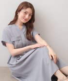 【インデックス/INDEX】のダブルポケットスキッパーワンピース【洗濯機OK/防シワ/イージーアイロン】《XS~3L/6col》 大人の最旬トレンドファッション＆コーディネート founy(ファウニー) ファッション Fashion レディースファッション Fashion for Women ワンピース Dresses 吸水 Absorbent, Quick-Dry スキッパー Skipper, Open Collar スマート Smart, Elegant フェミニン Feminine, Girly フレア Flare, Flared ポケット Pocket, Pocket Detail リラックス Relax, Relaxed Fit ビジネス 仕事 通勤 Business / Work / Commuting thumbnail ブルー|ID: prp329100004981922 ipo3291000000037324545
