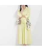 【プロポーション ボディドレッシング/PROPORTION BODY DRESSING】のリボン付きシャツワンピース 26SS 大人の最旬トレンドファッション＆コーディネート founy(ファウニー) ファッション Fashion レディースファッション Fashion for Women ワンピース Dresses シャツワンピース / 1枚で着映えコーデ Shirt Dresses 2026年 2026 2026春夏・S/S Spring/Summer 2026 SS26 シャーリング Shirring, Ruched リボン Ribbon, Bow thumbnail イエロー|ID: prp329100004981925 ipo3291000000037324558