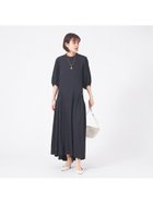 【ルージュヴィフラクレ/Rouge vif la cle】のタックスリーブワンピース 大人の最旬トレンドファッション＆コーディネート founy(ファウニー) ファッション Fashion レディースファッション Fashion for Women ワンピース Dresses おすすめ Recommended / Our Picks アシンメトリー Asymmetrical Style エレガント 上品 Elegant ギャザー Gathered, Ruffled スリーブ Sleeve, Long Sleeve / Short Sleeve 夏 Summer 春 Spring thumbnail ブラック|ID: prp329100004981929 ipo3291000000037324573
