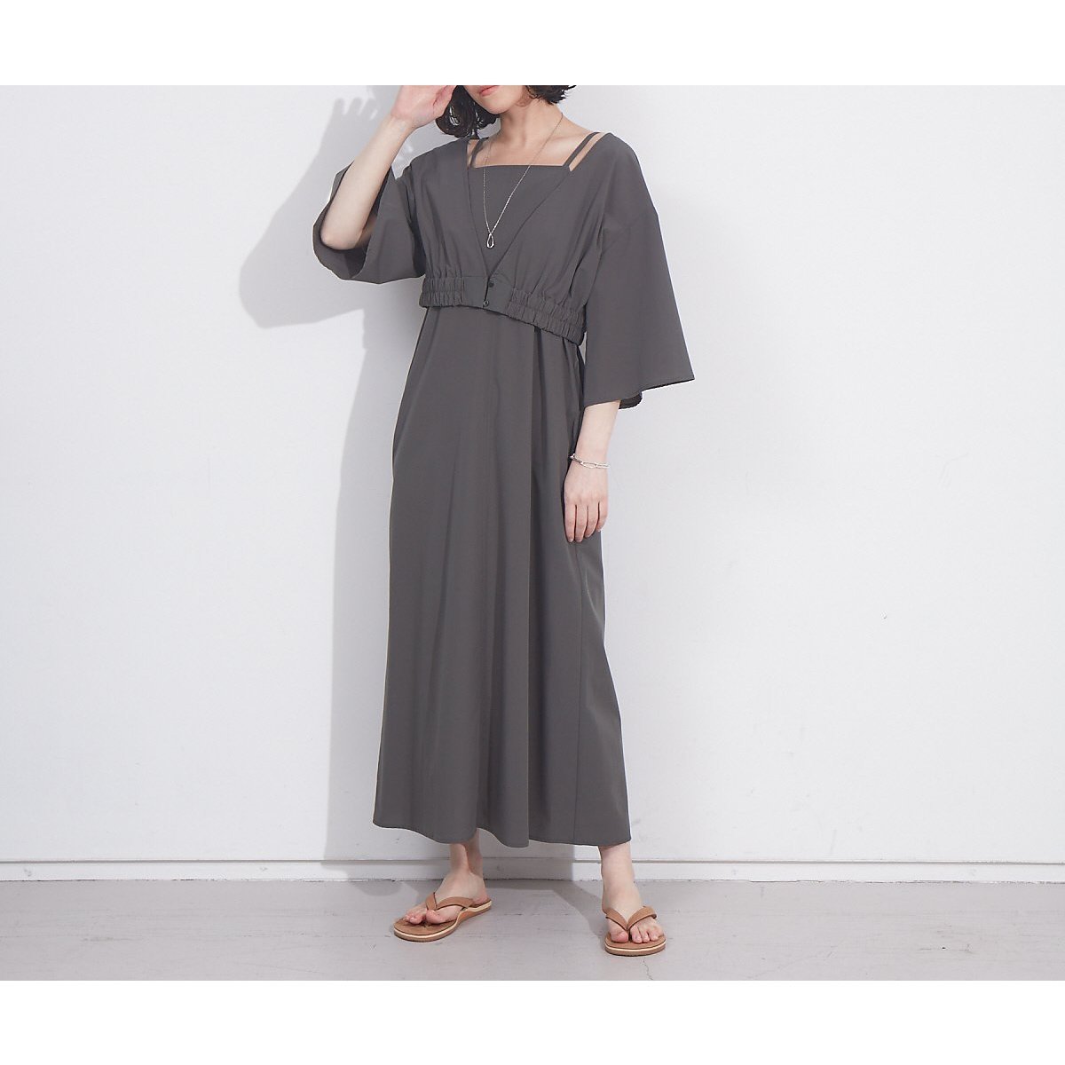 【ノミネ/NOMINE】のボレロセットマルチWAYマキシ丈ワンピース インテリア・キッズ・メンズ・レディースファッション・服の通販 founy(ファウニー) 　ファッション　Fashion　レディースファッション　Fashion for Women　アウター　Coat / Outerwear Collection　ボレロ・ショート丈ジャケット / ドレス羽織りに　Boleros & Short Jackets　おすすめ　Recommended / Our Picks　オレンジ　Orange　キャミワンピース　Cami Dress, Slip Dress　タンク　Tank Top, Sleeveless Top　ボレロ　Bolero, Short Cardigan　マキシ　Maxi, Full Length　夏　Summer　カーキ|ID: prp329100004981930 ipo3291000000037324579