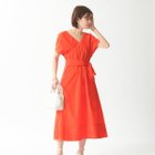 【ルージュヴィフラクレ/Rouge vif la cle】のタイプライタータックワンピース 大人の最旬トレンドファッション＆コーディネート founy(ファウニー) ファッション Fashion レディースファッション Fashion for Women ワンピース Dresses おすすめ Recommended / Our Picks サンダル Sandals, Summer Shoes スニーカー Sneakers, Trainers フォルム Silhouette, Form フレア Flare, Flared リボン Ribbon, Bow ビジネス 仕事 通勤 Business / Work / Commuting thumbnail オレンジ|ID: prp329100004981932 ipo3291000000037324586