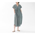 【カリテ/qualite】のラッフルスリーブワンピース 大人の最旬トレンドファッション＆コーディネート founy(ファウニー) ファッション Fashion レディースファッション Fashion for Women ワンピース Dresses カーディガン Cardigan, Knitwear シャンブレー Chambray, Denim-Like Fabric スカーフ Scarf, Neckwear エレガント 上品 Elegant 夏 Summer ビジネス 仕事 通勤 Business / Work / Commuting thumbnail グリーン|ID: prp329100004981933 ipo3291000000037324590
