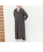 【コレックス/collex】のVネックワンピース チャコールグレー|ID: prp329100004981934 ipo3291000000037324593