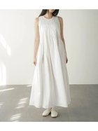 【ラシュッド/LASUD】のShirred cotton onepiece 大人の最旬トレンドファッション＆コーディネート founy(ファウニー) ファッション Fashion レディースファッション Fashion for Women おすすめ Recommended / Our Picks カーディガン Cardigan, Knitwear シャーリング Shirring, Ruched シンプル Simple, Minimal ノースリーブ Sleeveless, No-Sleeve フィット Fit, Slim Fit リラックス Relax, Relaxed Fit thumbnail オフホワイト|ID: prp329100004981945 ipo3291000000037324642