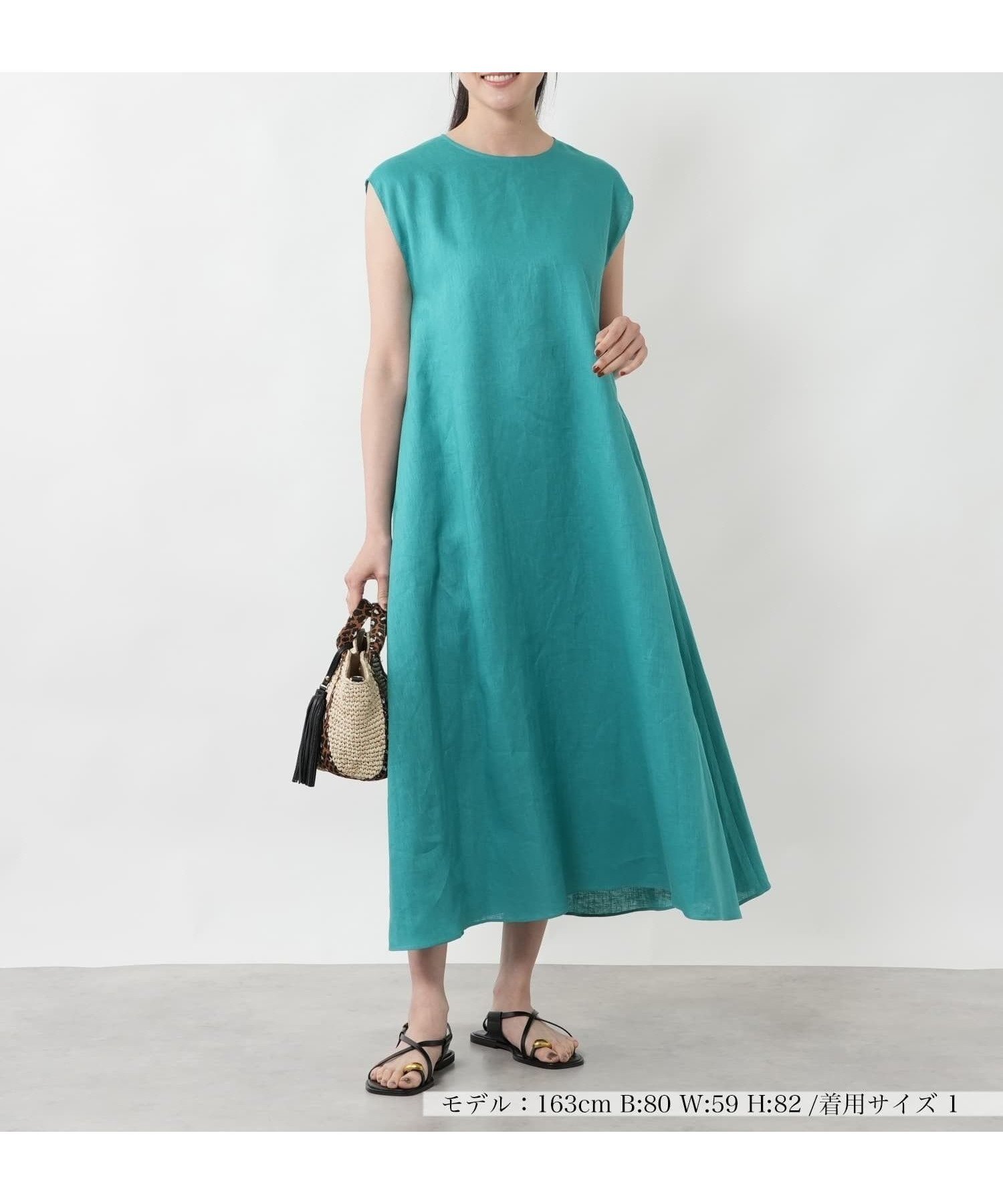 【ネミカ/NEMIKA】のフレンチスリーブフレアワンピース【NEMIKA】 インテリア・キッズ・メンズ・レディースファッション・服の通販 founy(ファウニー) 　ファッション　Fashion　レディースファッション　Fashion for Women　ワンピース　Dresses　スリーブ　Sleeve, Long Sleeve / Short Sleeve　バランス　Balance, Style Balance　フレア　Flare, Flared　フレンチ　French, French Style　ポケット　Pocket, Pocket Detail　夏　Summer　グリーン|ID: prp329100004981946 ipo3291000000037324647
