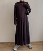 【エルビーシー/LBC】のリブカットソーワンピース チャコール|ID: prp329100004981958 ipo3291000000037324687