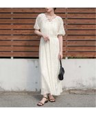 【ティティベイト/titivate】の前後2wayパフスリーブレースワンピース OWH|ID: prp329100004981979 ipo3291000000037324751