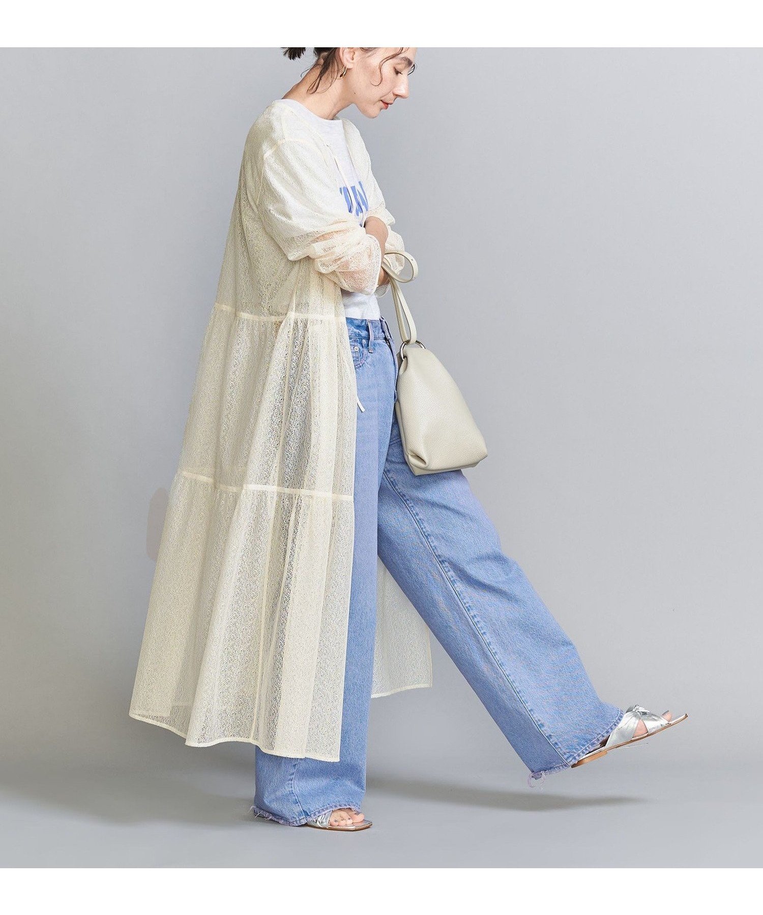 【ユナイテッドアローズ/UNITED ARROWS】のレース ロングワンピース -2WAY- 大人の最旬トレンドファッション＆コーディネート founy(ファウニー) 　ファッション　Fashion　レディースファッション　Fashion for Women　ワンピース　Dresses　ガウン　Gown, Robe　ジャケット　Jacket, Outerwear　デニム　Denim, Jeans Material　フェミニン　Feminine, Girly　羽織　Haori, Light Jacket　ミリタリー　Military, Army Style　メッシュ　Mesh, Net Fabric　ランダム　Random, Irregular　リボン　Ribbon, Bow　レース　Lace, Lace Fabric　ロング　Long, Long-Length　アウトレット　Outlet / Clearance　おすすめ　Recommended / Our Picks　 other-1|ID: prp329100004982001 ipo3291000000037324813