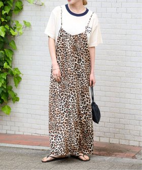 【アウトドアプロダクツ ユージュアルシングス/OUTDOOR PRODUCTS Usual Things】のレオパードキャミワンピース 大人の最旬トレンドファッション＆コーディネート founy(ファウニー) ファッション Fashion レディースファッション Fashion for Women ワンピース Dresses キャミソールワンピース Camisole Dresses おすすめ Recommended / Our Picks バランス Balance, Style Balance プリント Print, Printed Pattern |ID:prp329100004982007