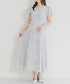 【ミッシュマッシュ/MISCH MASCH】のパイピングバルファスレースワンピース MM627428 大人の最旬トレンドファッション＆コーディネート founy(ファウニー) ファッション Fashion レディースファッション Fashion for Women ワンピース Dresses ギャザー Gathered, Ruffled スリーブ Sleeve, Long Sleeve / Short Sleeve パイピング Piping, Trim Design フレア Flare, Flared レース Lace, Lace Fabric 人気 Popular, Best Seller 今季 This Season, Current Season 切替 Switching, Contrast Panel |ID:prp329100004982014