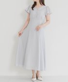 【ミッシュマッシュ/MISCH MASCH】のパイピングバルファスレースワンピース MM627428 大人の最旬トレンドファッション＆コーディネート founy(ファウニー) ファッション Fashion レディースファッション Fashion for Women ワンピース Dresses ギャザー Gathered, Ruffled スリーブ Sleeve, Long Sleeve / Short Sleeve パイピング Piping, Trim Design フレア Flare, Flared レース Lace, Lace Fabric 人気 Popular, Best Seller 今季 This Season, Current Season 切替 Switching, Contrast Panel thumbnail ライトグレー|ID: prp329100004982014 ipo3291000000037324862