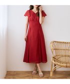 【ミッシュマッシュ/MISCH MASCH】のパイピングバルファスレースワンピース MM627428 大人の最旬トレンドファッション＆コーディネート founy(ファウニー) ファッション Fashion レディースファッション Fashion for Women ワンピース Dresses ギャザー Gathered, Ruffled スリーブ Sleeve, Long Sleeve / Short Sleeve パイピング Piping, Trim Design フレア Flare, Flared レース Lace, Lace Fabric 人気 Popular, Best Seller 今季 This Season, Current Season 切替 Switching, Contrast Panel thumbnail レッド|ID: prp329100004982014 ipo3291000000037324864