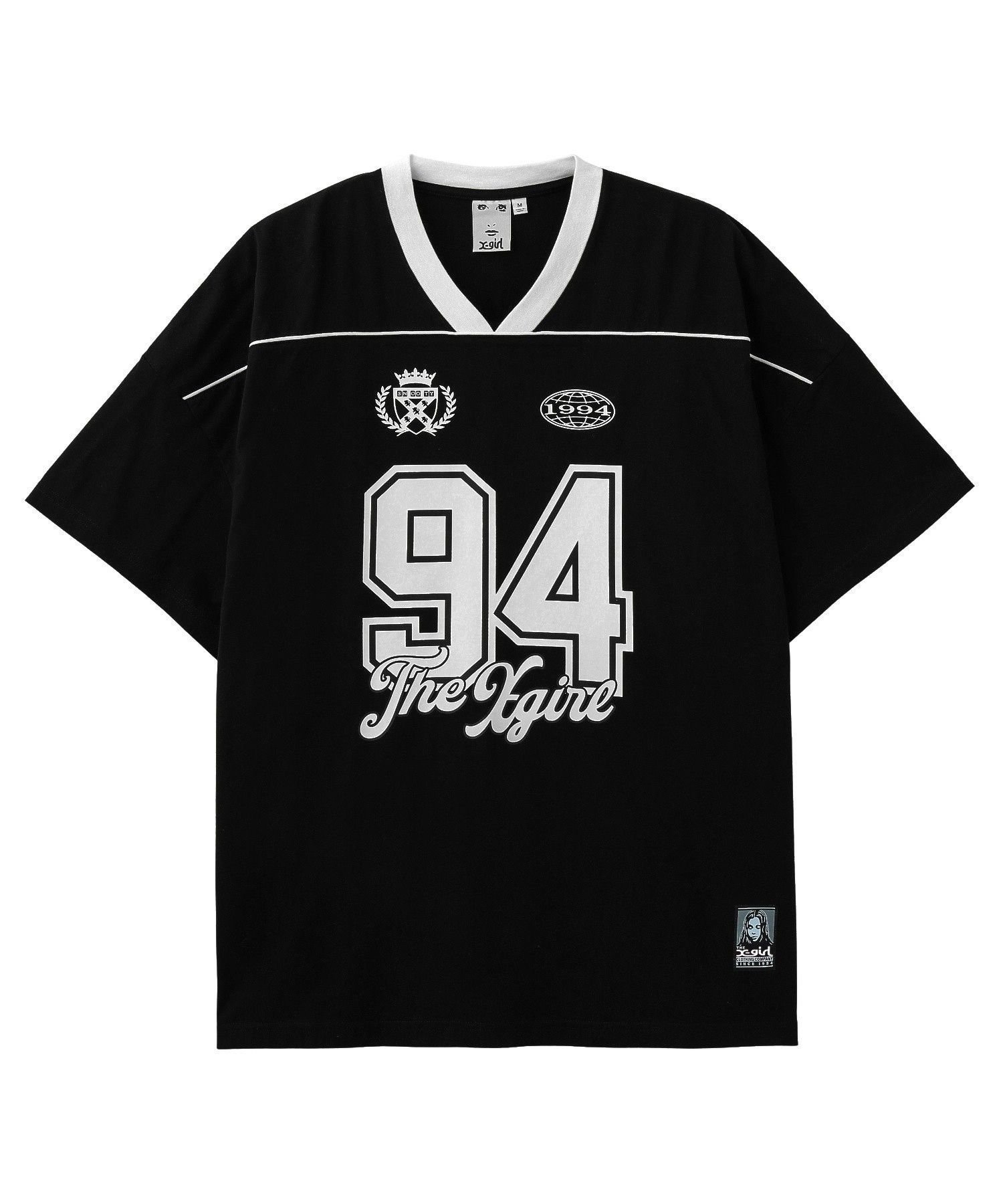 【エックスガール/X-girl】のFACE LABEL NUMBER BIG TEE DRESS インテリア・キッズ・メンズ・レディースファッション・服の通販 founy(ファウニー) 　ファッション　Fashion　レディースファッション　Fashion for Women　ワンピース　Dresses　フォーマル・パーティードレス・結婚式用ドレス　Elegant & Casual Dresses　春　Spring　ガーリー　Girly, Feminine Style　ショート　Short, Short Length　長袖　Long Sleeve, Full Sleeve　ビッグ　Big, Oversized　プリント　Print, Printed Pattern　ベーシック　Basic, Essential　半袖　Short Sleeve, Half Sleeve　ロング　Long, Long-Length　S/S・春夏　SS, Spring/Summer, Warm Season　おすすめ　Recommended / Our Picks　夏　Summer　BLACK|ID: prp329100004982021 ipo3291000000037324892