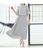 【ドレス/DRESS+】のワンピース ドレス レース プリーツ パーティードレス 結婚式 ライトグレー|ID: prp329100004982026 ipo3291000000037324920