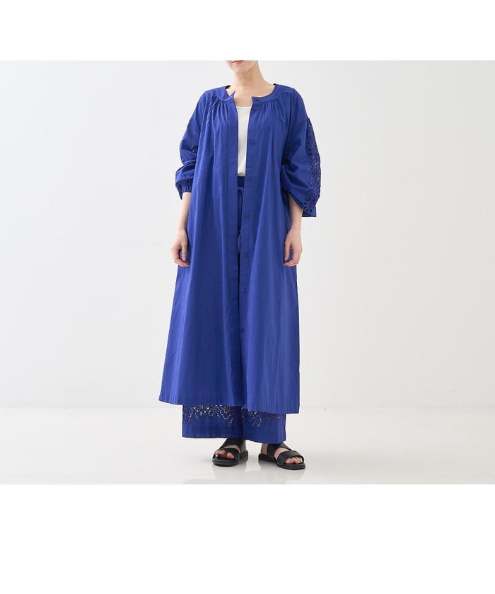 【コレックス/collex】のアイレット刺繍ガウンワンピース インテリア・キッズ・メンズ・レディースファッション・服の通販 founy(ファウニー) https://founy.com/ ファッション Fashion レディースファッション Fashion for Women ワンピース Dresses アイレット Eyelet Lace インド Indian Textile ガウン Gown, Robe シンプル Simple, Minimal リラックス Relax, Relaxed Fit 夏 Summer |ID: prp329100004982029 ipo3291000000037324930