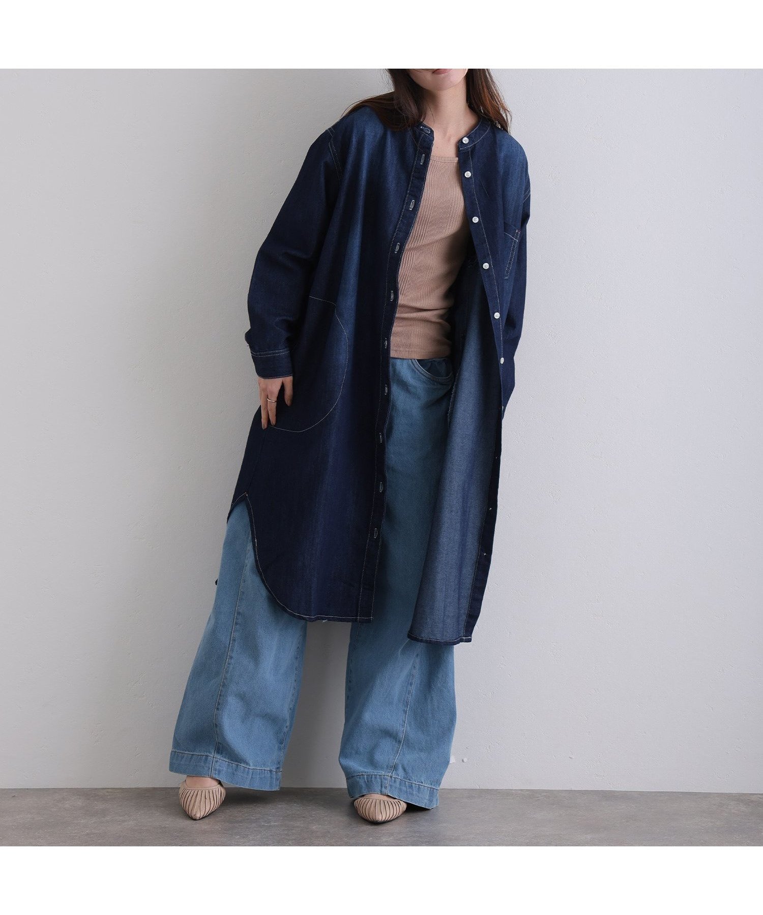 【プールヴー/PourVous】のヴィンテージ加工デニムワンピース 大人の最旬トレンドファッション＆コーディネート founy(ファウニー) 　ファッション　Fashion　レディースファッション　Fashion for Women　ワンピース　Dresses　シンプル　Simple, Minimal　デニム　Denim, Jeans Material　ヴィンテージ　Vintage Style　 other-1|ID: prp329100004982040 ipo3291000000037324968