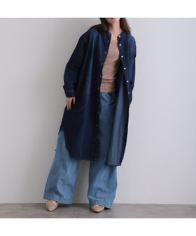 【プールヴー/PourVous】のヴィンテージ加工デニムワンピース 大人の最旬トレンドファッション＆コーディネート founy(ファウニー) ファッション Fashion レディースファッション Fashion for Women ワンピース Dresses シンプル Simple, Minimal デニム Denim, Jeans Material ヴィンテージ Vintage Style |ID:prp329100004982040