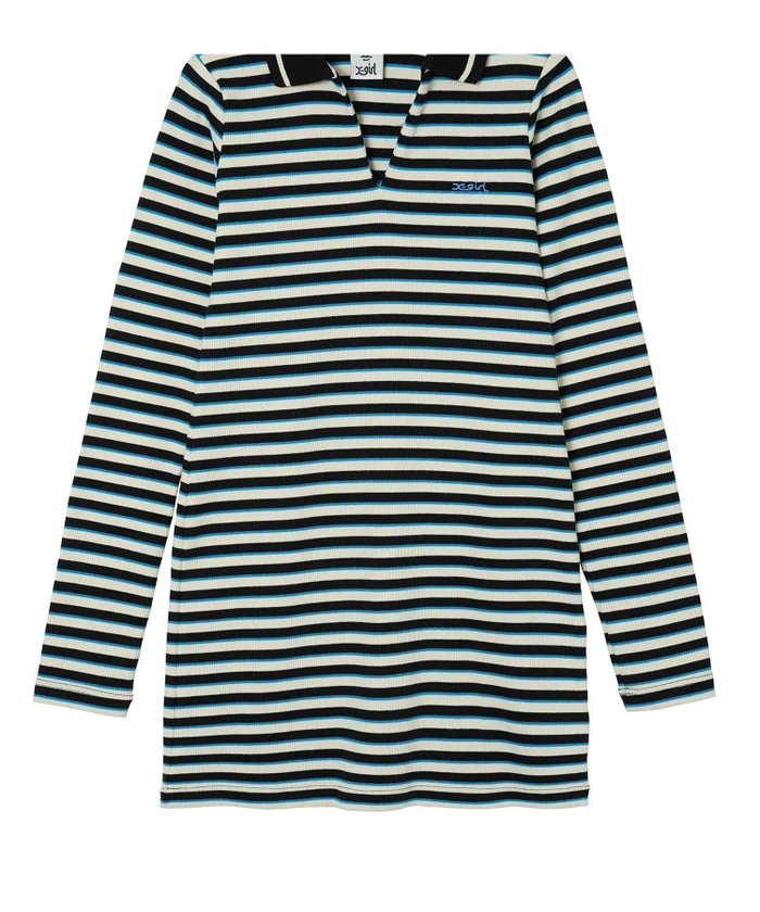 【エックスガール/X-girl】のMULTI STRIPE COMPACT DRESS インテリア・キッズ・メンズ・レディースファッション・服の通販 founy(ファウニー) https://founy.com/ ファッション Fashion レディースファッション Fashion for Women ワンピース Dresses フォーマル・パーティードレス・結婚式用ドレス Elegant & Casual Dresses スキッパー Skipper, Open Collar ベーシック Basic, Essential ボーダー Border, Stripe ワンポイント One Point, Statement Accent 無地 Plain, Solid Color |ID: prp329100004982041 ipo3291000000037361650