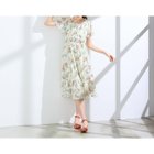 【ローズティアラ/Rose Tiara】のフラワープリントカシュクール風ワンピース 大人の最旬トレンドファッション＆コーディネート founy(ファウニー) ファッション Fashion レディースファッション Fashion for Women ワンピース Dresses カシュクール Wrap Design シンプル Simple, Minimal デコルテ Décolleté, Neckline フェミニン Feminine, Girly フリル Frill, Ruffle ポケット Pocket, Pocket Detail マキシ Maxi, Full Length リラックス Relax, Relaxed Fit エレガント 上品 Elegant thumbnail ベージュ|ID: prp329100004982050 ipo3291000000037324999