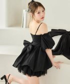 【ナイスクラップ/NICE CLAUP】の【Black Ribbon Collection】異素材バルーンミニワンピース 大人の最旬トレンドファッション＆コーディネート founy(ファウニー) ファッション Fashion レディースファッション Fashion for Women ワンピース Dresses 2026年 2026 2026春夏・S/S Spring/Summer 2026 SS26 おすすめ Recommended / Our Picks アクセサリー Fashion Accessories ガーリー Girly, Feminine Style スリーブ Sleeve, Long Sleeve / Short Sleeve バルーン Balloon, Balloon Silhouette フェミニン Feminine, Girly ミュール Mule, Backless Shoes リボン Ribbon, Bow thumbnail ブラック|ID: prp329100004982064 ipo3291000000037325044