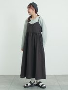 【サマンサモスモス/Samansa Mos2】のバックリボンキャミワンピース 大人の最旬トレンドファッション＆コーディネート founy(ファウニー) ファッション Fashion レディースファッション Fashion for Women ワンピース Dresses キャミソールワンピース Camisole Dresses おすすめ Recommended / Our Picks インナー Innerwear カットソー Cut and Sewn Top キャミワンピース Cami Dress, Slip Dress リボン Ribbon, Bow リラックス Relax, Relaxed Fit thumbnail ブラック|ID: prp329100004982065 ipo3291000000037325047