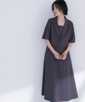 【ナチュラル ビューティー ベーシック/NATURAL BEAUTY BASIC】のショートジャケット ワンピース 大人の最旬トレンドファッション＆コーディネート founy(ファウニー) ファッション Fashion レディースファッション Fashion for Women アウター Coat / Outerwear Collection レディースジャケット・軽アウター Jackets ショート Short, Short Length ジャケット Jacket, Outerwear バランス Balance, Style Balance フィット Fit, Slim Fit フレア Flare, Flared |ID:prp329100004982071