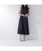 【ナチュラル ビューティー ベーシック/NATURAL BEAUTY BASIC】の襟付きバイカラーステッチワンピース 大人の最旬トレンドファッション＆コーディネート founy(ファウニー) ファッション Fashion レディースファッション Fashion for Women ワンピース Dresses シャーリング Shirring, Ruched フィット Fit, Slim Fit フレア Flare, Flared エレガント 上品 Elegant thumbnail ネイビー系2|ID: prp329100004982080 ipo3291000000037325098