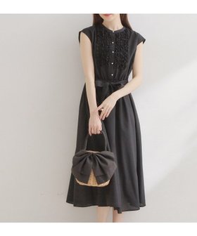 【クチュール ブローチ/Couture Brooch】の【洗える・着映え】リネンライク シアーワンピース 大人の最旬トレンドファッション＆コーディネート founy(ファウニー) ファッション Fashion レディースファッション Fashion for Women ワンピース Dresses 洗える Machine Washable スマート Smart, Elegant チェック Check, Plaid, Tartan バランス Balance, Style Balance フェミニン Feminine, Girly フリル Frill, Ruffle ポケット Pocket, Pocket Detail リネン Linen, Linen Fabric リボン Ribbon, Bow 2026年 2026 2026春夏・S/S Spring/Summer 2026 SS26 |ID:prp329100004982096