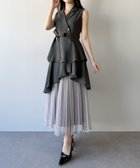【ジュノア/JUNOAH】のmipiarl チュールプリーツトレンチワンピース 大人の最旬トレンドファッション＆コーディネート founy(ファウニー) ファッション Fashion レディースファッション Fashion for Women ワンピース Dresses ウォッシュ Washed Finish タンブラー Tumbler, Travel Mug ダメージ Distressed, Destroyed ネップ Nepp, Slub Yarn プリント Print, Printed Pattern おすすめ Recommended / Our Picks thumbnail ダークグレー|ID: prp329100004982097 ipo3291000000037325174