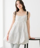 【ヘザー/Heather】のジャガードバルーンリボンミニワンピース オフホワイトドット|ID: prp329100004982098 ipo3291000000037325178