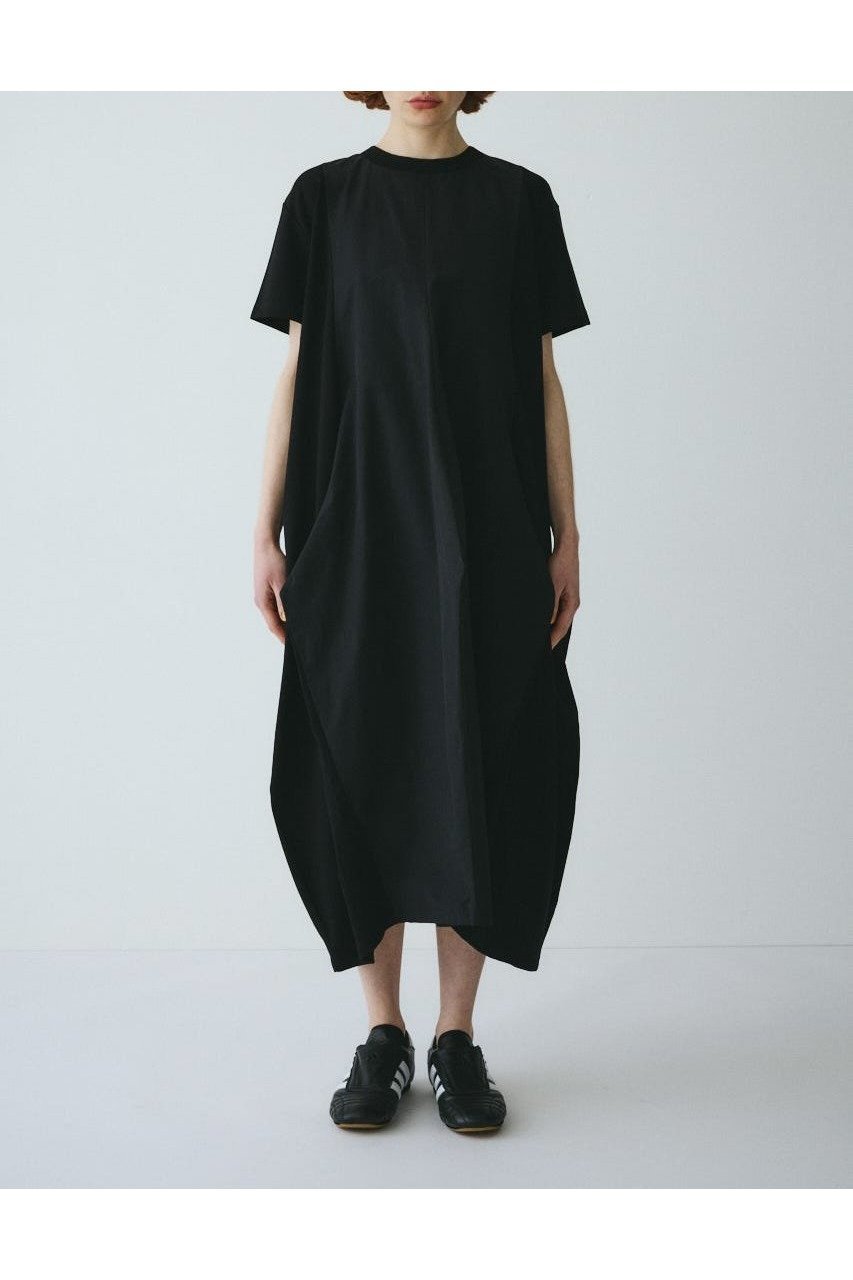 【ヘリンドットサイ/HeRIN.CYE】のRound form dress インテリア・キッズ・メンズ・レディースファッション・服の通販 founy(ファウニー) 　ファッション　Fashion　レディースファッション　Fashion for Women　ワンピース　Dresses　フォーマル・パーティードレス・結婚式用ドレス　Elegant & Casual Dresses　ドッキング　Docking, Mixed Material　BLK|ID: prp329100004982103 ipo3291000000037325198