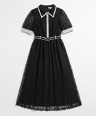 【レディアゼル/REDYAZEL】のレースバイカラープリーツロングワンピース 大人の最旬トレンドファッション＆コーディネート founy(ファウニー) ファッション Fashion レディースファッション Fashion for Women ワンピース Dresses おすすめ Recommended / Our Picks サンダル Sandals, Summer Shoes レース Lace, Lace Fabric ロング Long, Long-Length thumbnail ブラック|ID: prp329100004982111 ipo3291000000037325232